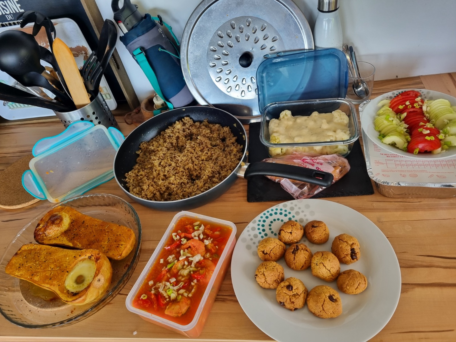 Une session complète de batch cooking préparée par Cœur Lakaz